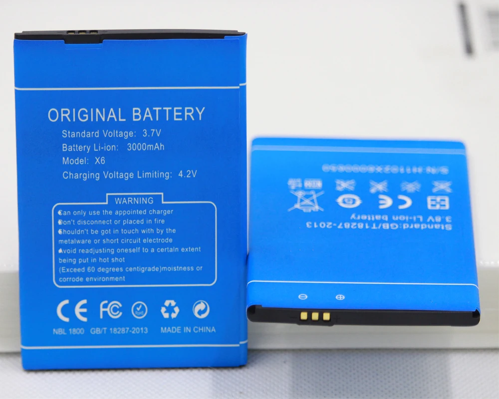 Mobile Phone Battery For Doogee X6 X 6 Pro 3000mAh 3.7V