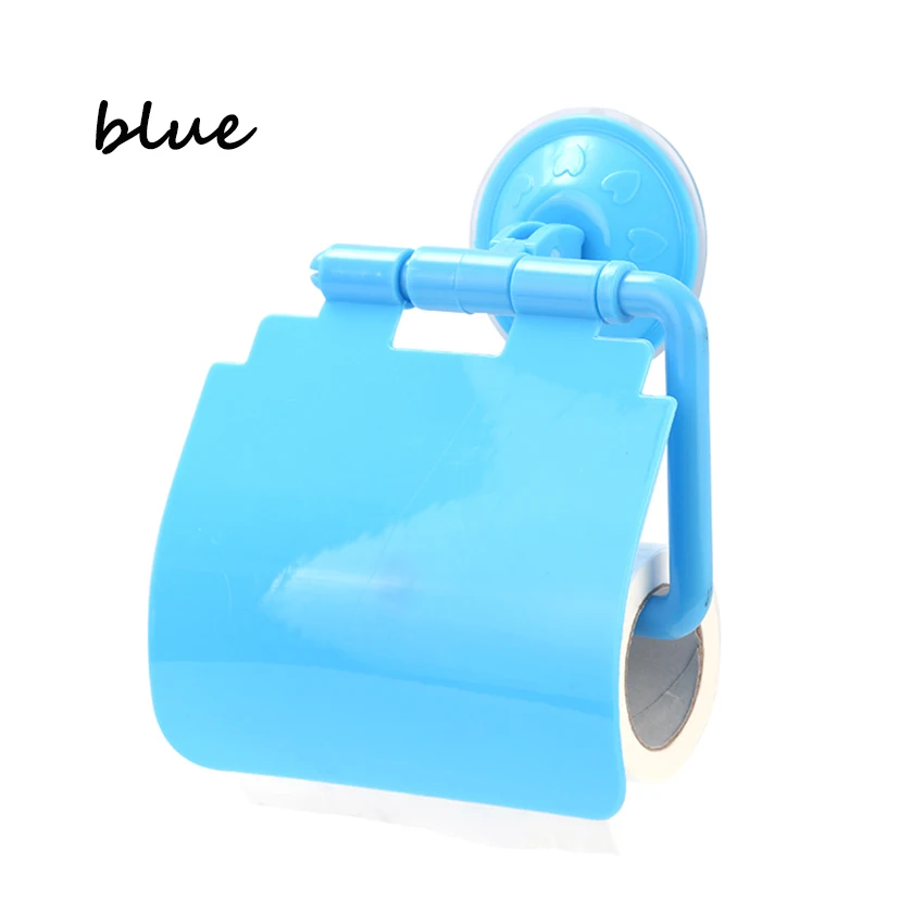 5 color Waterproof Plastic Toilet Bathroom Kitchen Wall Mounted Roll Paper Holder Home Decoration Tissue Boxes