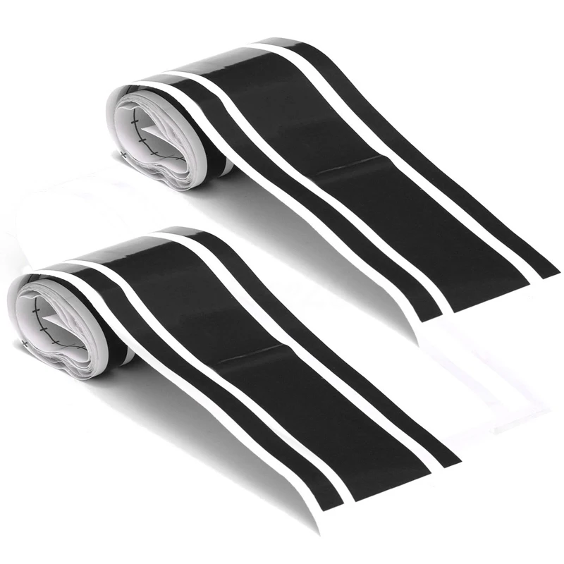 2pcs 183x8cm DIY Car Body Hood Vinyl Racing Stripe Pinstripe Sticker Decal