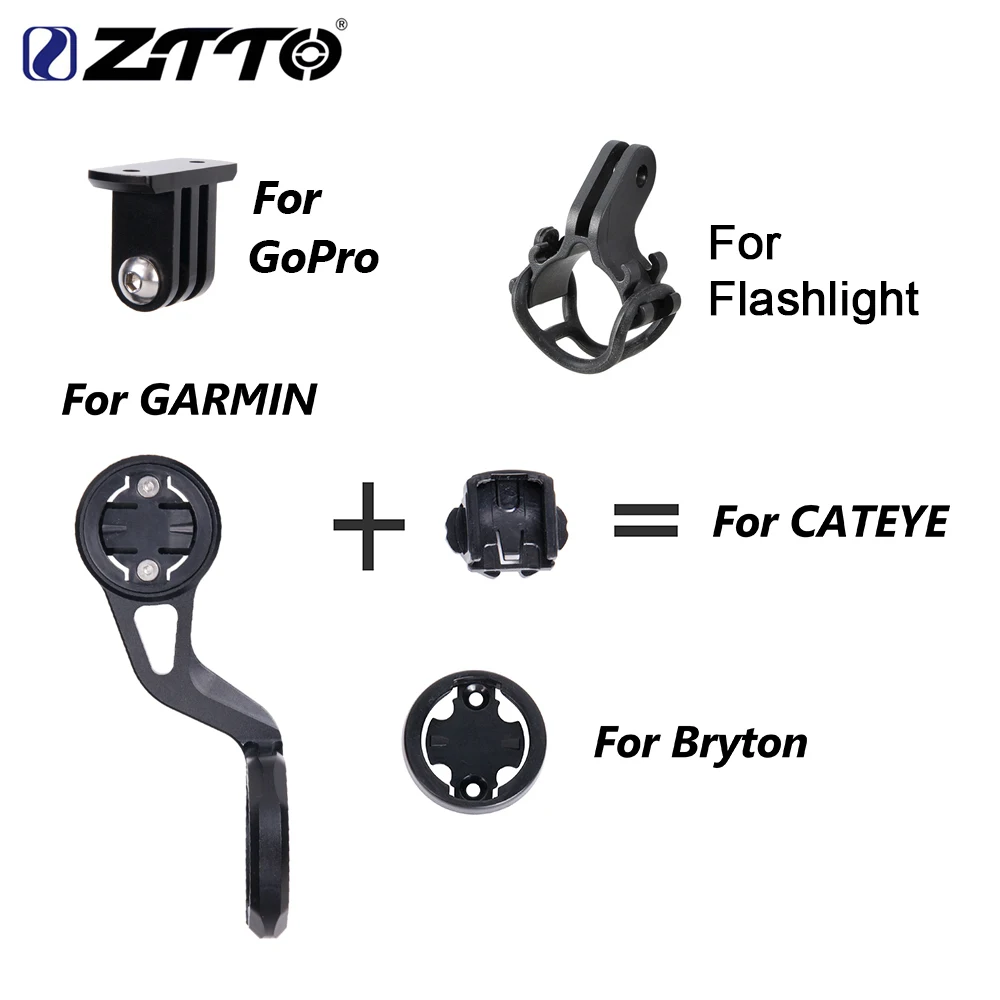 ZTTO Fahrrad-Out-Front-Aluminium-Computerhalterung GPS-Halterung Taschenlampenständer Robuster Kameraständer für Rennräder 25,4 31,8mm – Detail 4