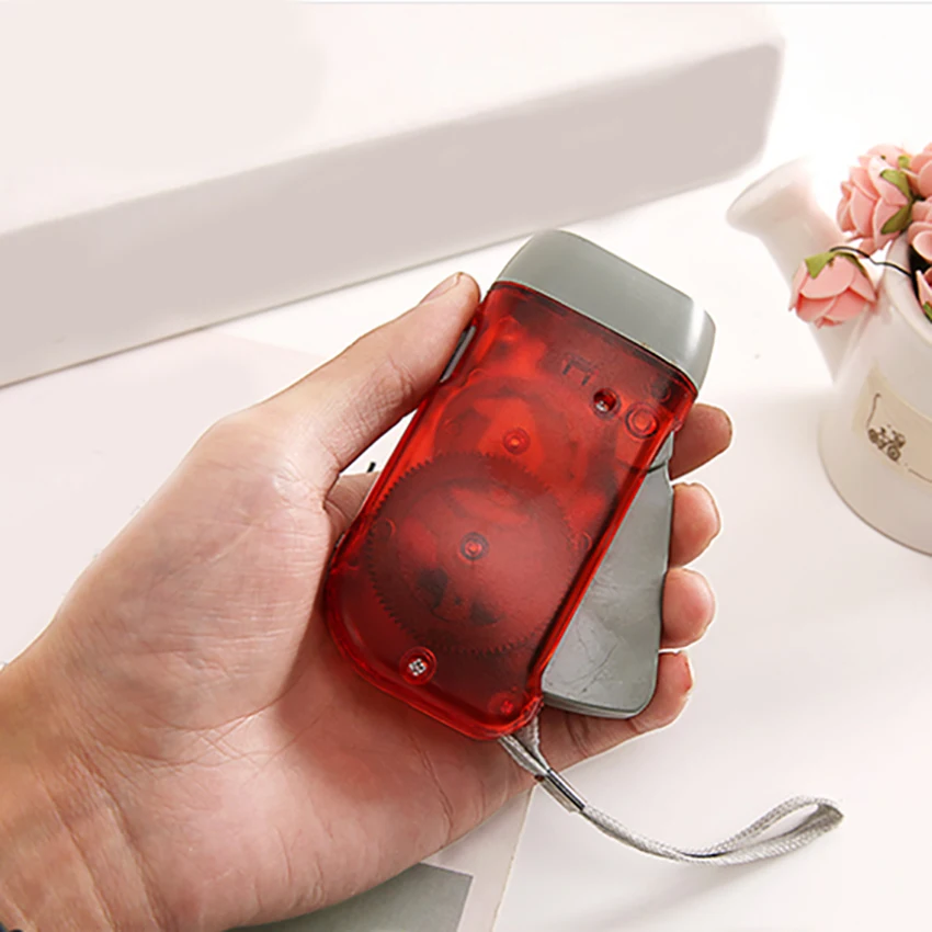 1pc led mão pressionando dínamo manivela lanterna de energia handy imprensa tocha luz de acampamento lâmpada auto-alimentado luz ferramenta do agregado familiar novo