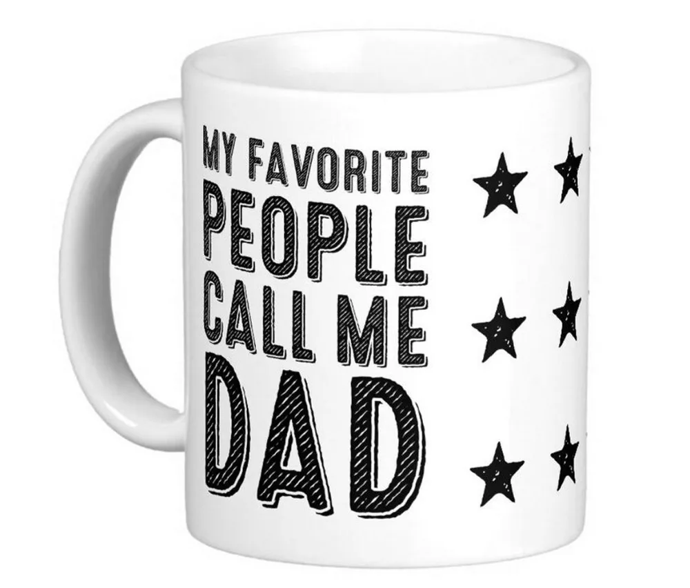 My Favorite People Call Me Dad White Coffee Mugs Tea Mug Customize Gift By LVSURE Ceramic Mug Travel Coffee Mugs