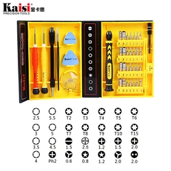 Kaisi 38 in 1 Set di cacciaviti magnetici Kit di strumenti di riparazione per iPhone/Computer/iPad/Samsung Galaxy/occhiali da vista/cacciavite domestico