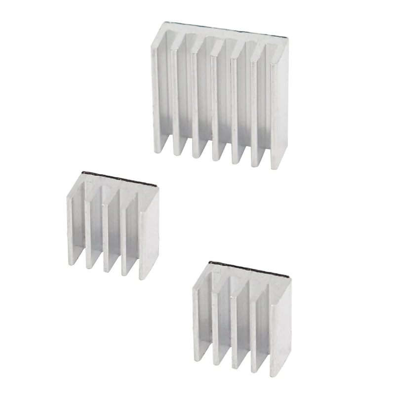 10 Pçs/lote 3 Raspberry Pi Dissipador de Calor de Alumínio Dissipador de Calor bloco de Resfriamento da CPU 3 Refrigerador Radiador para Raspberry Pi Modelo B + Plus Pi3 B 2B
