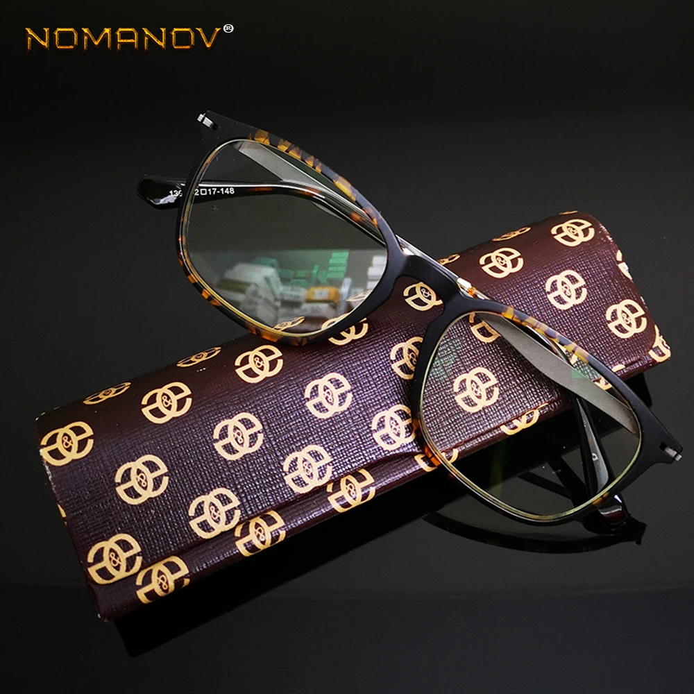 

NOMANOV = Vintage Retro Multi-Coated Lens Leopard Hand Made Frame Men Women Reading Glasses +0.75 +1 +1.25 +1.5 +1.75 +2 To +4