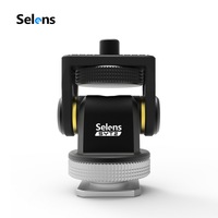 Selens Monitor Mount Bracket Holder Mini Robot Ballhead With Cold Shoe Mount for Sony Nikon DSLR Cameras Gimbal Accessories