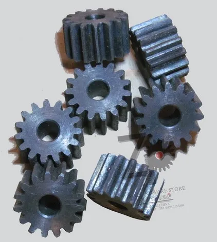 

Customized MOD1.5 gear 21teeth 23teeth 25teeth bore 8mm hardened thickness 17mm 1.5 module gear pinion cylindrical spur gear