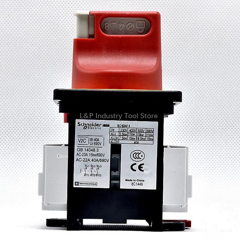 

New Original Schneider 40A 3P VCF2C ( V2C + KCF1PZC ) Load Switch Body V2C And Panel KCF1PZC Switch-disconnector