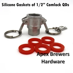 Red Silicone Gasket for 1/2