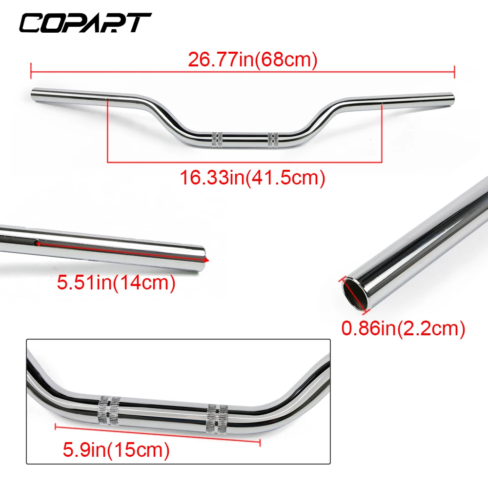 22mm Handlebar Drag Bar Motorcycle Aluminum alloy Handle bar for Honda NC700S NC750S All Years