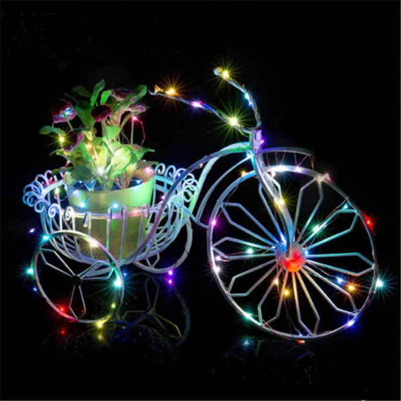 Imagem -05 - Cobre Led Fairy Lights com Botão Pilhas Led String Light Decoração de Natal Festa de Casamento 2m 20 Leds Cr2032 10 Peças Lote