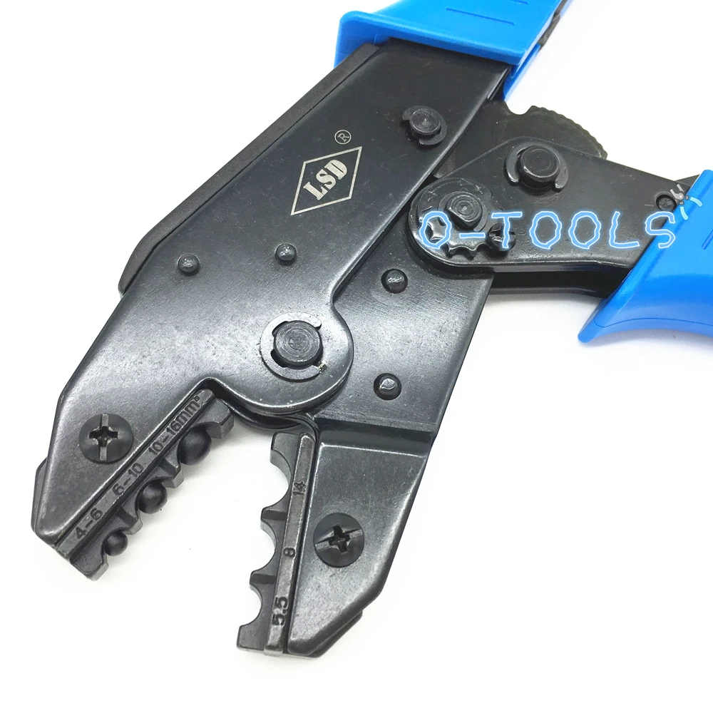 Pinza a crimpare a cricchetto per terminale non isolato 4-16mm2 capicorda pinza a mano 12-6AWG LS-616TD