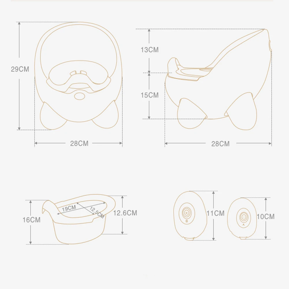 Bô Cho Bé Ngồi Bồn Cầu Bát Di Động Đào Tạo Chảo Bô Trẻ Em Trẻ Em Bedpan Thoải Mái Tựa Lưng Vệ Sinh Bé Gái Bé Trai Hoạt Hình Nồi