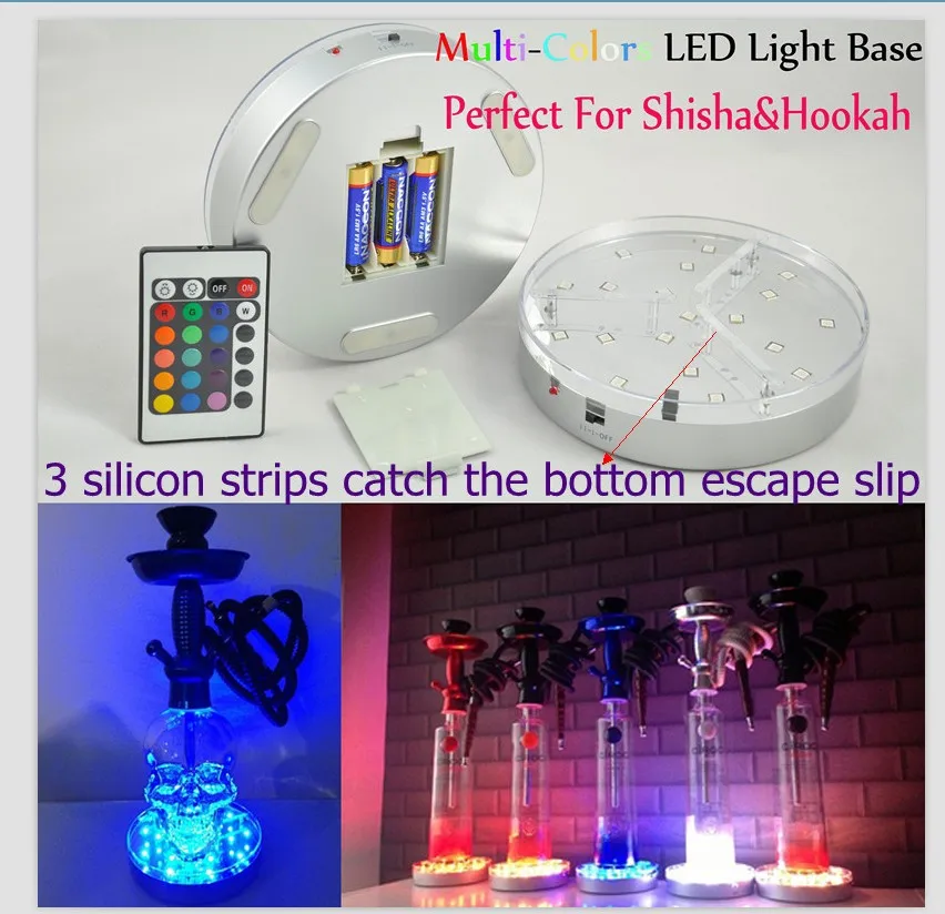 

15pcs*KITOSUN 3AA Battery Operated 6inch RGB Color Changing Led Centerpiece Light Base for Tall Glass Vases Decoration