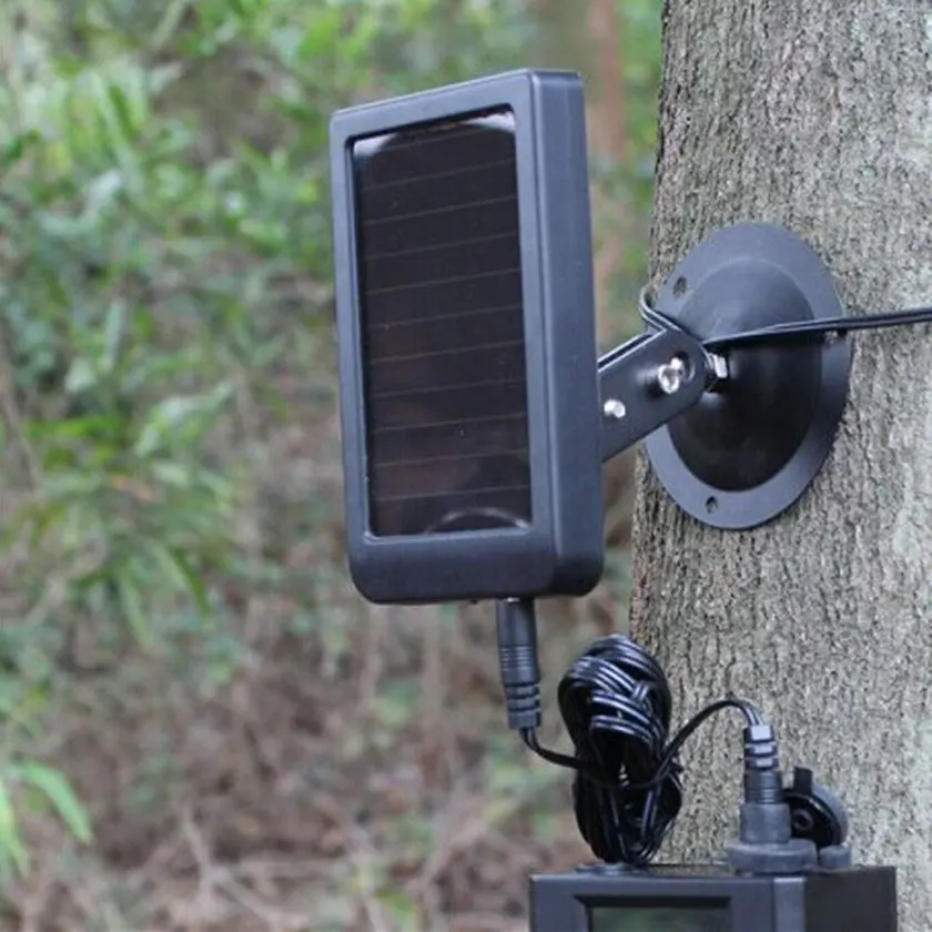 

(1Set)Free For Shipping Solar Power Panel with DC2.1 Jacket Bracket Strap Mounting in Outdoor Waterproof IP54 for Hunting Camera