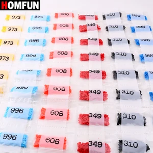 Pintura de diamantes Accesorio cuadrado Taladros redondos Beads Stone Gema de respaldo Cross Puntitch Accessory para evitar la falta de diamantes 10 mejores ventas Homfun Store Oficial Diamond Painting - №5