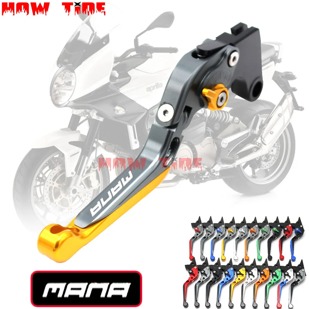 Motorcycle Folding Extendable CNC Brake LeversFor Aprilia MANA 850 GT 2007-2012 2008 2009 2000 2001 2002 2003 2004 BRAKE ONLY