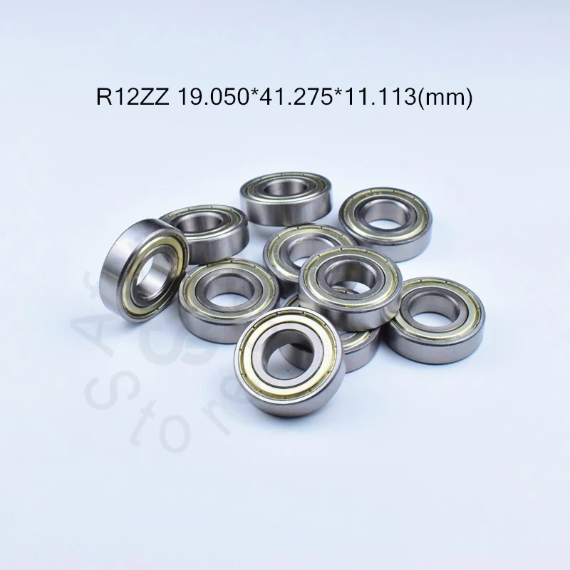 

R12ZZ 19.050*41.275*11.113(mm) 10pieces bearing ABEC-5 bearings 3/4"x 1-5/8"x 7/16" Metal Sealed Bearing