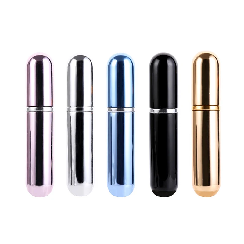 50 Teile/los 5 ml Tragbare Mini Aluminium Nachfüllbare Parfüm Flasche Mit Spray Leere Kosmetische Behälter Mit Zerstäuber Für Reisenden – Detail 2