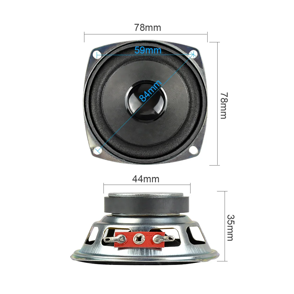 Aiyima 2 Stuks 3 Inch Audio Full Range Luidspreker 4 Ohm 5W Luidspreker Diy Draagbare Bluettoth Multimedia Speaker Thuis theater