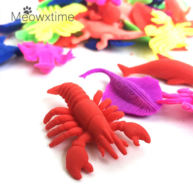 80pcs/set Random Marine animal Water Beads Growing-water-balls Hydrogel Polymer Crystal Soil For Kids Toy Gift Flower Cultivate