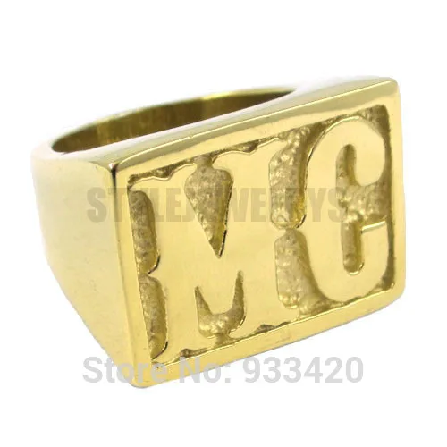 Wholesale Motorcycles MC Ring Stainless Steel Jewelry Punk Motor Biker Men Ring 257B