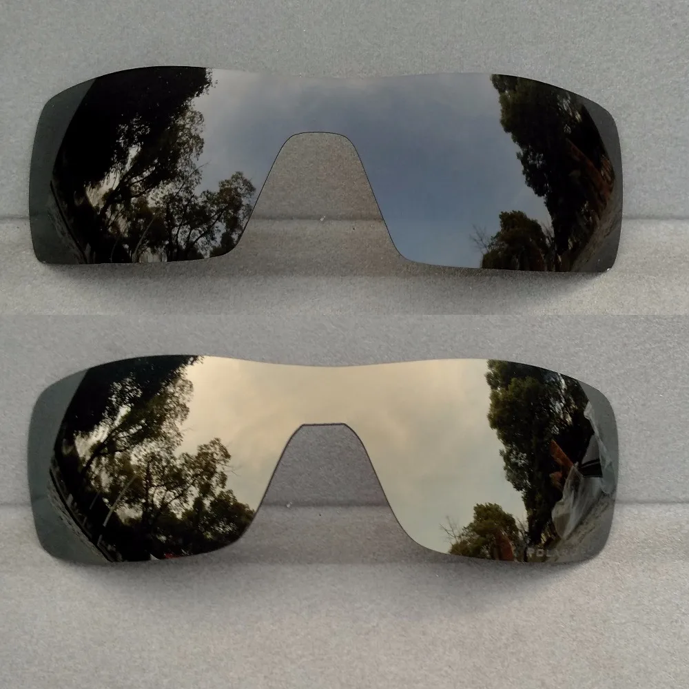 

Black & Bronze Gold Mirrored Polarized Replacement Lenses for Oil Rig Frame 100% UVA & UVB