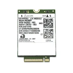 UNLOCKED For HUAWEI ME906E LTE  4G module SPS 842922-003 WWAN NGFF Card Module 3G 4G NETWORK CARD For HP ZBOOK 14 15