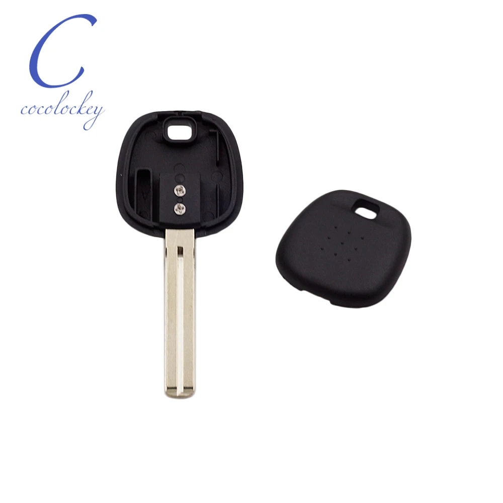 Cocolockey Автомобильный Транспондер Chip Key Shell Toy40 подходит для Lexus Toyota транспондер Chip Key Uncut Long Blade NO Chip NO LOGO 10 шт.