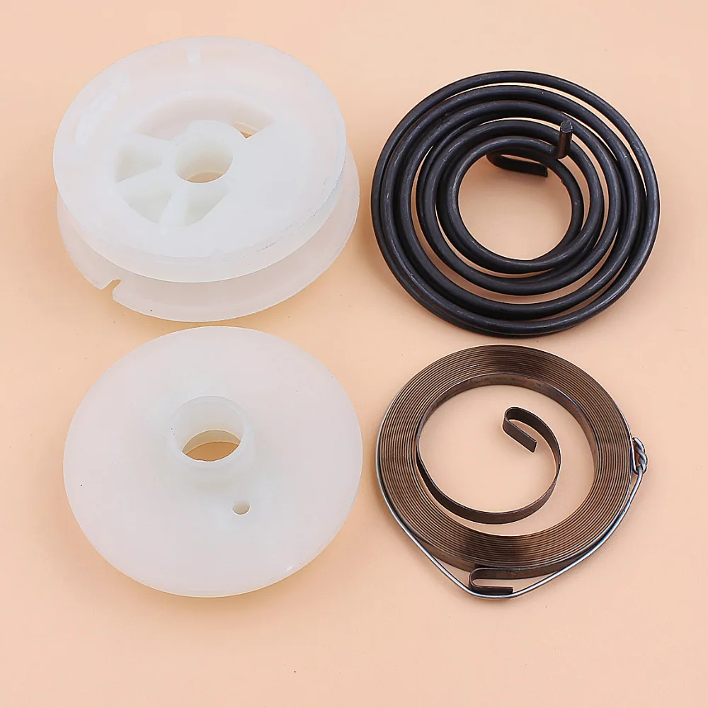 Recoil Starter Pulley Spring Repair Kit fit Husqvarn Trimmer 124L 125L 125LD 125E 128L 128LD 128 Brushcutter 544038802 545008087