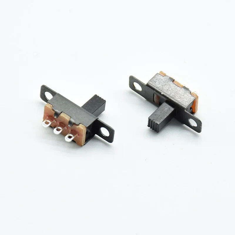 20pcs 5V 0.3A Mini Size Black SPDT Slide Switch for Small DIY Power