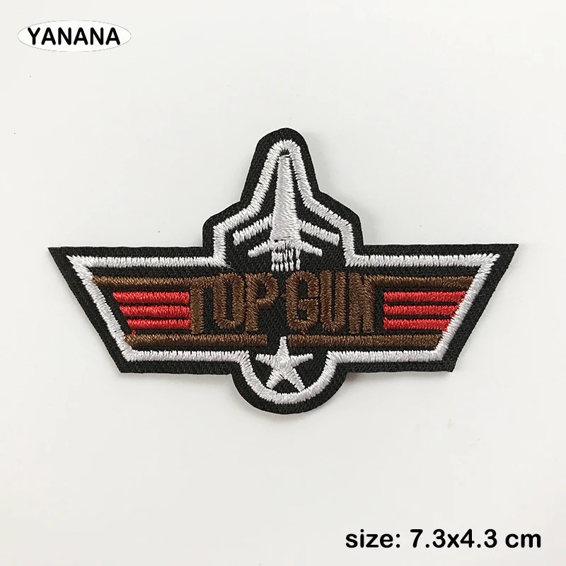 Top Gun NAVY air force naszywki na ubrania DIY paski aplikacja naszywki na ubrania żelazko na kreatywne odznaki Parches