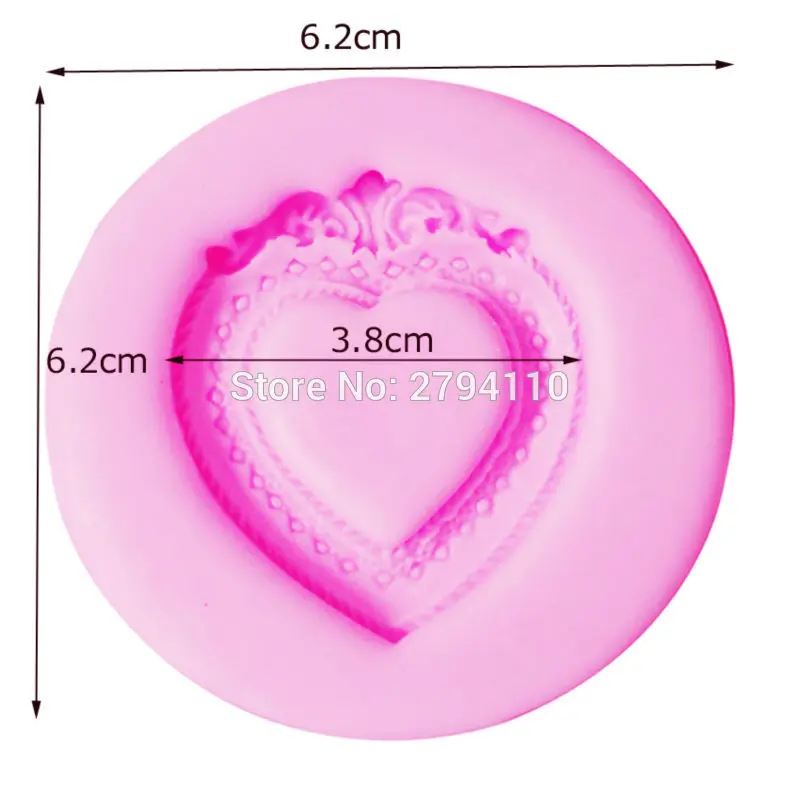 Sophronia 2pcs/set 3D Mirror Frame Silicone Mold Cooking Tools Chocolate Cupcake Stencil Christmas Cake Decorating Moulds C167