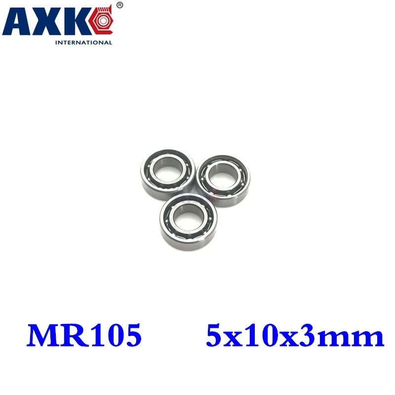 10Pcs Mr105 Open Bearing 5x10x3mm Miniature Ball Bearings L-1050zz Direct Selling Rushed Axk Direct Selling Rushed Rolamentos