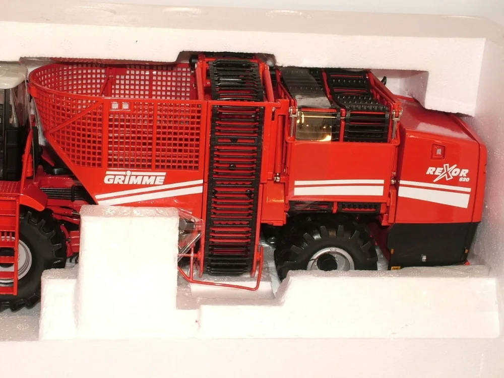 Alloy Model ROS 1:32 Scale Grimme Rexor 620 Sugar Beet Harvester Farm Machinery Agricultural Vehicle DieCast Toy Model Collect