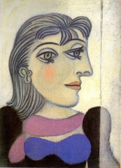 

100% handmade high quality Oil Painting Reproduction on Linen Canvas,Portrait de Dora Maar 9,Free fast Shipping