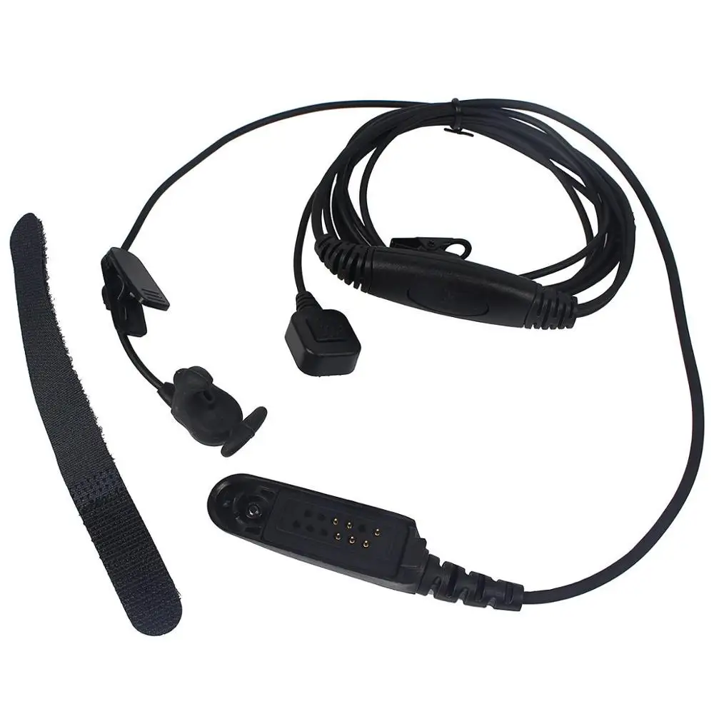 

Dual PTT Ear Bone Conduction Earpiece Microphone for Motorola GP328/HT1250 165cm