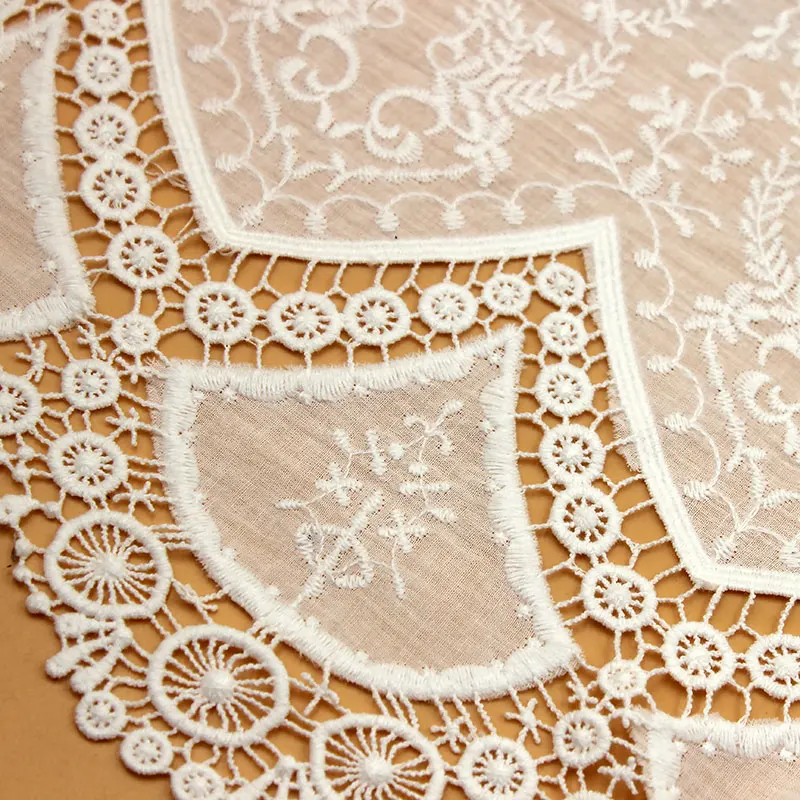 1 yard / pack  hollow lace accessories skirt fabric cotton fabric full embroidery curtain decoration SS142