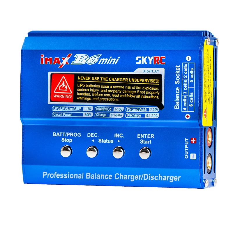 SKYRC Imax B6 Mini Professional Battery Balance Charger +15V 6A Adapter For RC Helicopter Drone Charging