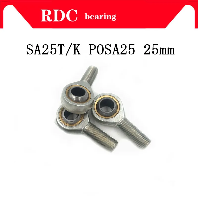 

Free Shipping SA25T/K POSA25 rod end bearing 25mm High quality right hand thread male joint bearing factory direct