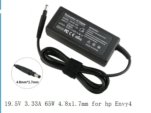 

19.5V 3.33A 4.8x1.7mm 65W AC power adapter charger for HP Pavilion 14 Pavilion 15 laptop ENVY 4 6 Series