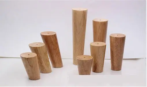 4/6pcs 12cm gambe per mobili divano in legno massello di quercia mobile da tè piede stile nordico tavolino piedi parti di mobili