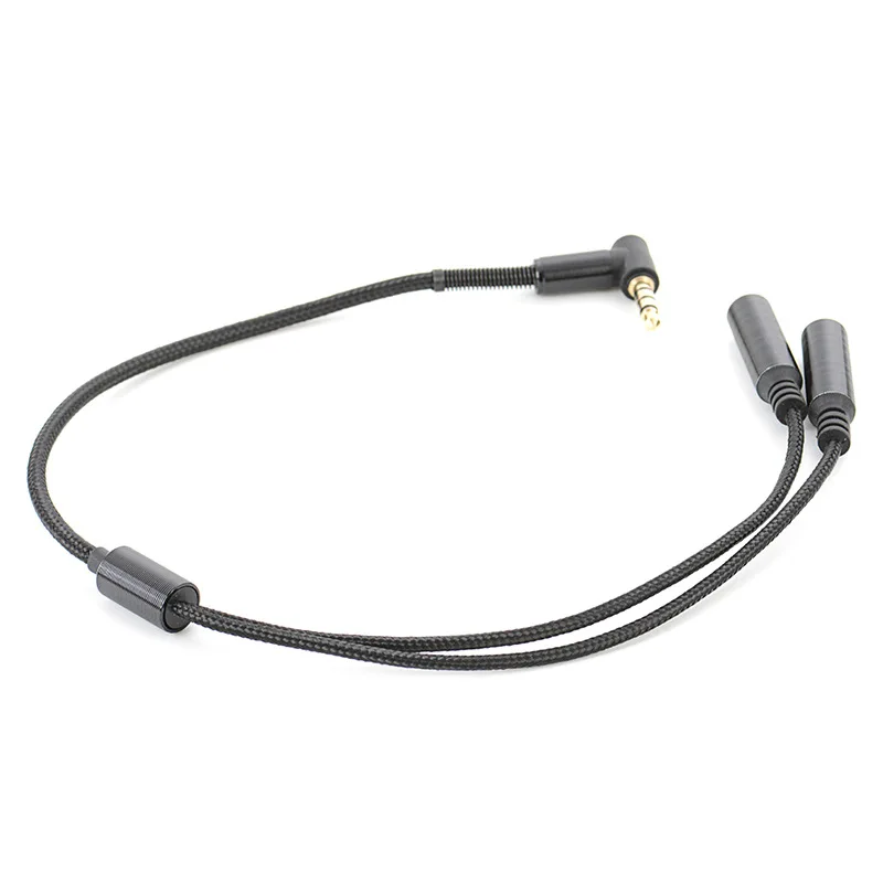 3.5mm 오디오 스테레오 Y 분배기 케이블, 90 도 직각, 3.5mm 수-2 암 잭, 헤드폰 분배기 어댑터, 탭용 SinLoon