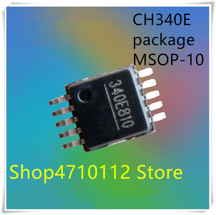 

NEW 10PCS/LOT CH340E 340E CH340 MSOP-10 USB Serial Port Chip IC