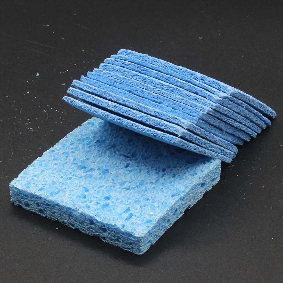 RIESBA blue Clean Tool High Temperature Enduring Condense Electric Solder Welding Soldering Iron TIp Cleaning Sponge