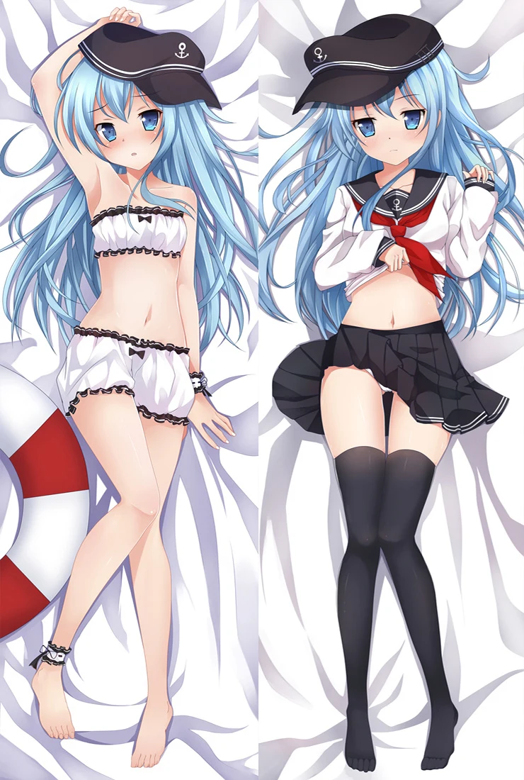 

Hentai Japanese Sexy Throw Anime Pillow Cover Case Kantai collection Hibiki LOLI Kancolle Hugging Body Dakimakura 61034