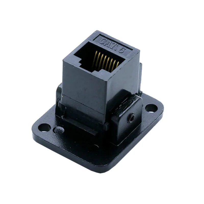Conector de soquete fêmea para painel, 10 tamanhos de entrada fêmea rj45 8p8c rj45 e cat6, adaptador de rede ethernet, conector modular de extensão de interface