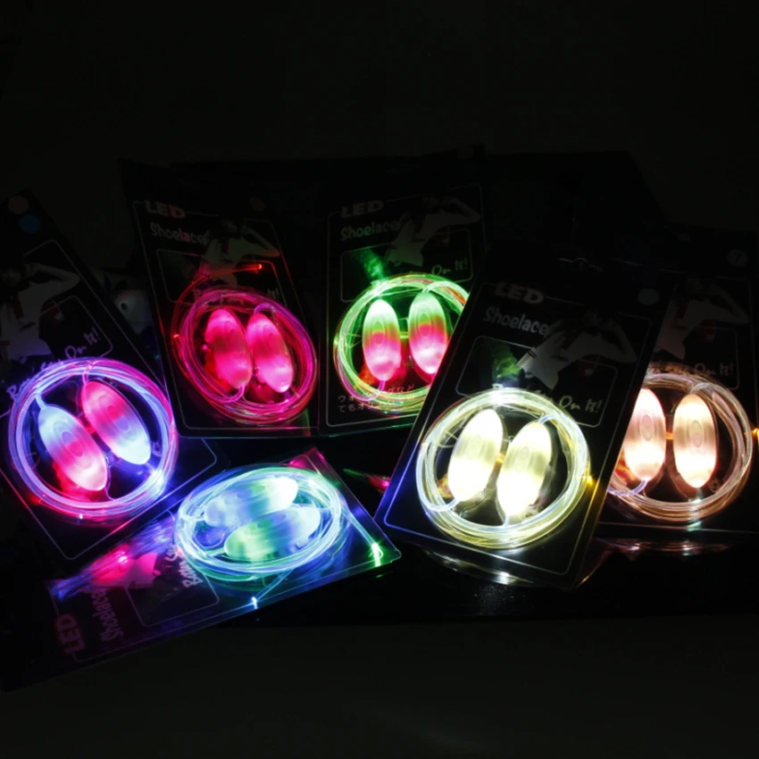 1PC LED Luminous Shoes Strip Night Outdoor Running Sport Shoes Flash Strap Disco Party Club Glow Shoelace Kids Novelty Gift