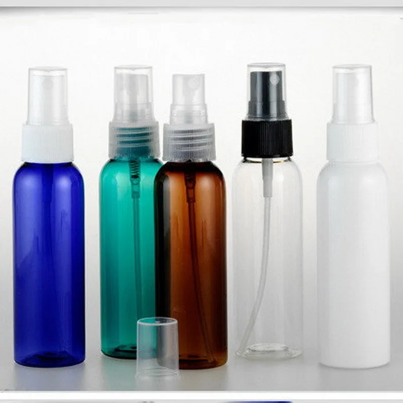 50pcs/lot 60ml Travel Mini Portable Refillable Perfume Bottle Parfum Atomizer Spray Bottles Empty Bottles PET Cosmetic Container