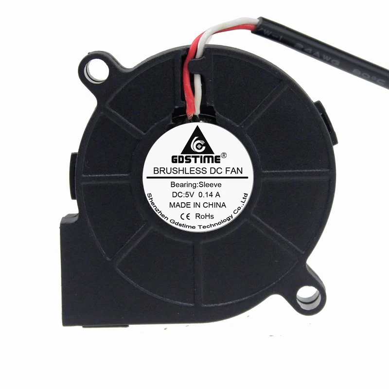 10 cái/lốc Gdstime Nhỏ 5015 50 MM X 15 MM DC 5 V USB Máy Tính Quạt Làm Mát Quạt Tản Nhiệt